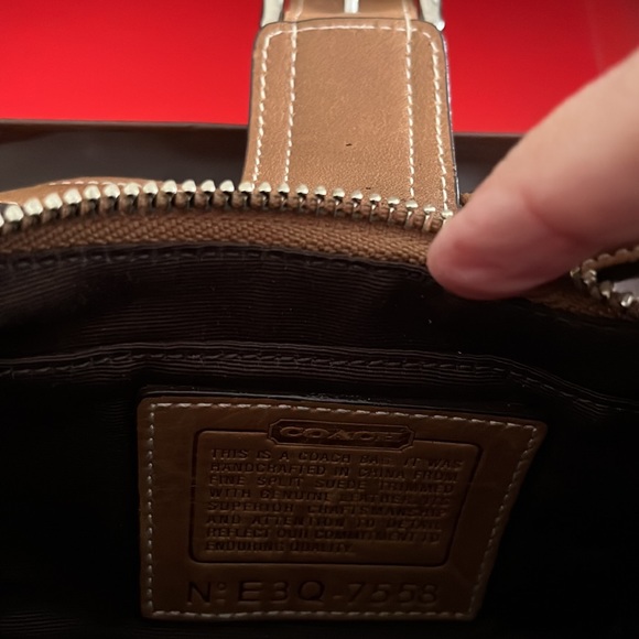 Coach Tan Suede mini Bag - Picture 4 of 7